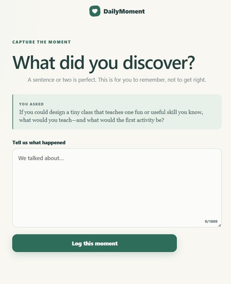 	DailyMoment – screenshot 1