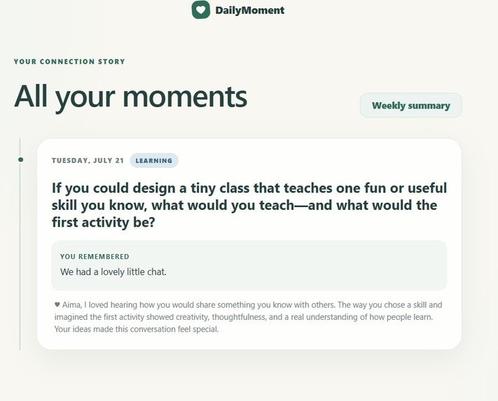 	DailyMoment – screenshot 7