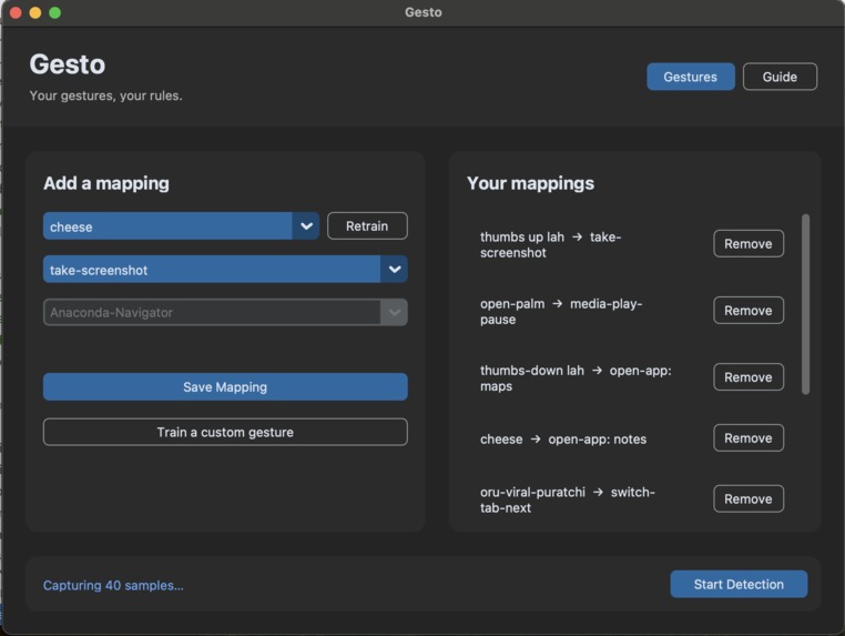 Gesto – screenshot 2