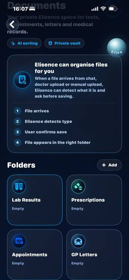 ELISENCE – AI Digital Health Ecosystem – screenshot 4