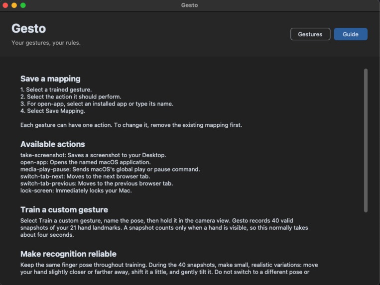 Gesto – screenshot 5