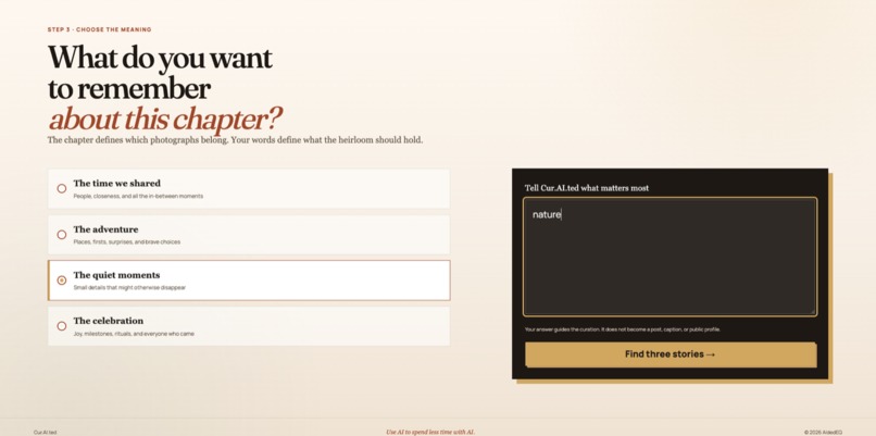 Cur.AI.ted  – screenshot 1