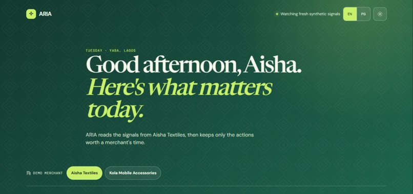 ARIA – screenshot 2