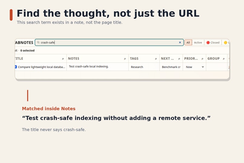 Tabnotes – screenshot 2