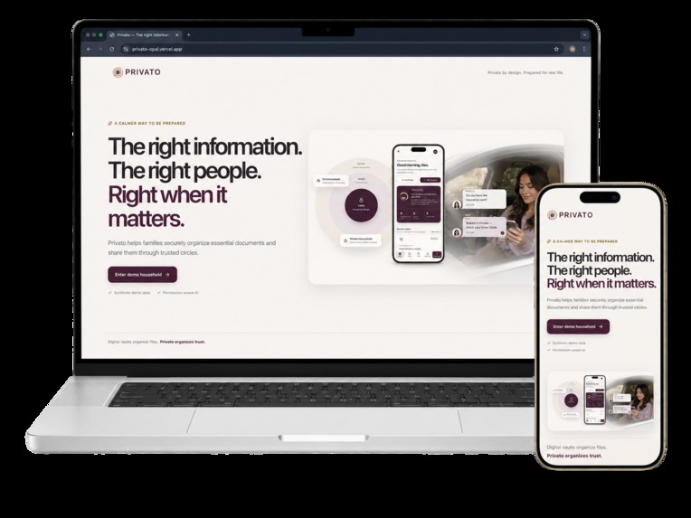 Privato – screenshot 1