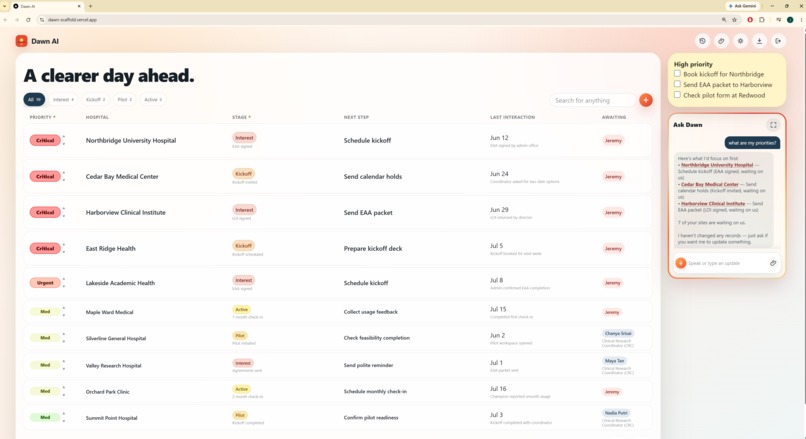 Dawn AI: A New Age for Hospital Activation – screenshot 1
