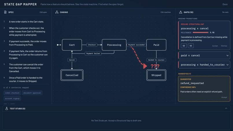 State Gap Mapper – screenshot 2