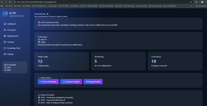 AI-PA: Your Digital Work Twin – screenshot 1