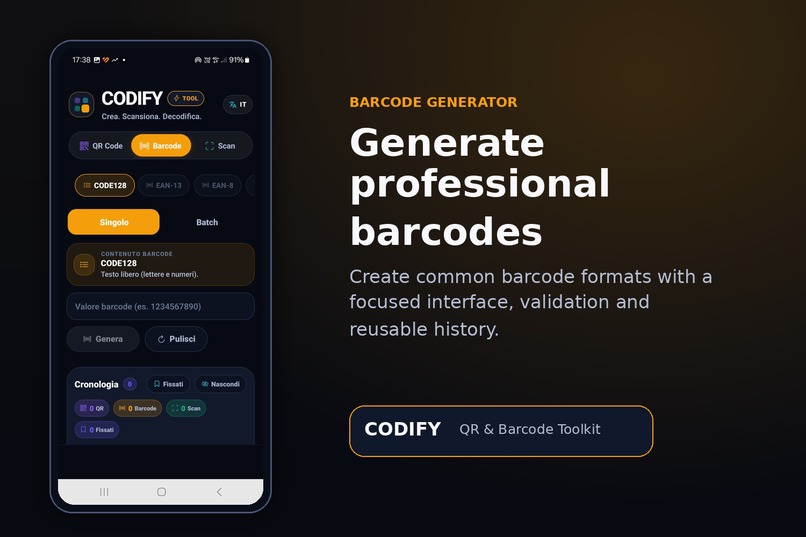 Codify — QR & Barcode Toolkit – screenshot 6