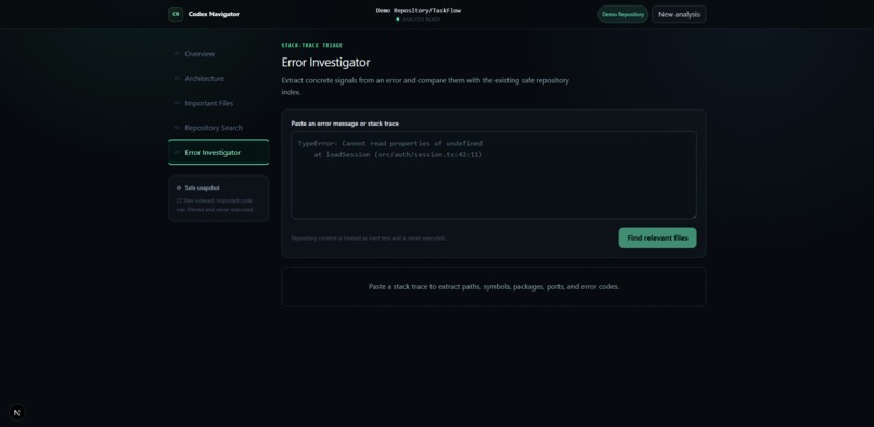 Codex Navigator – screenshot 1