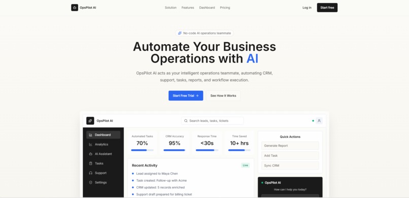 OpsPilot AI – screenshot 1