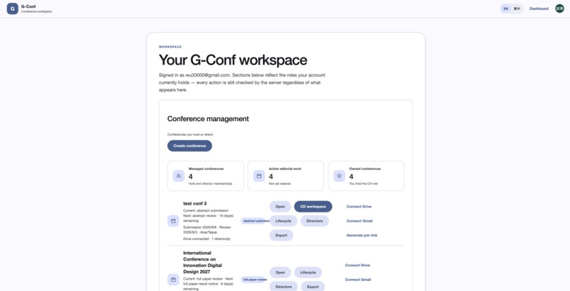 G-conf – screenshot 3