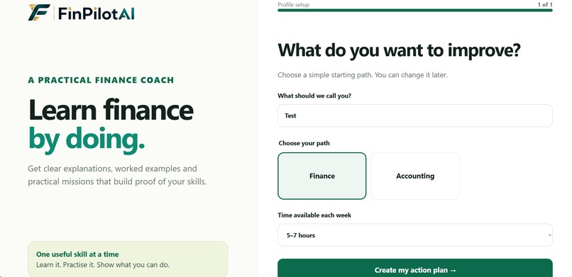 FinPilot AI – screenshot 1