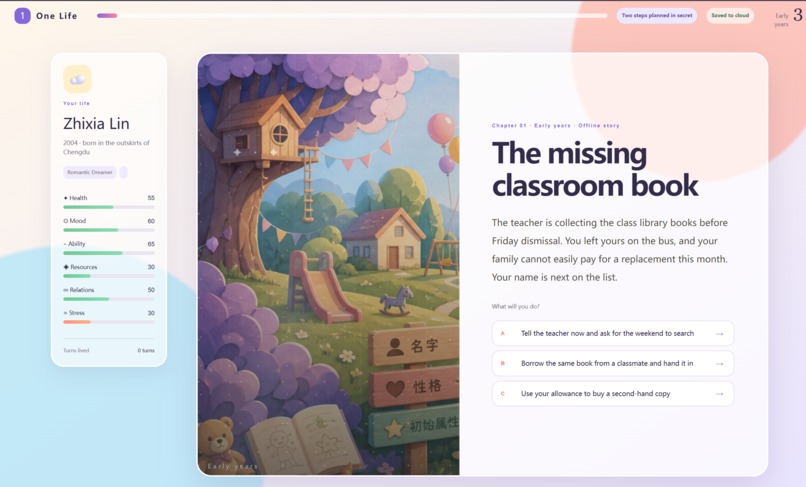 One life – screenshot 2