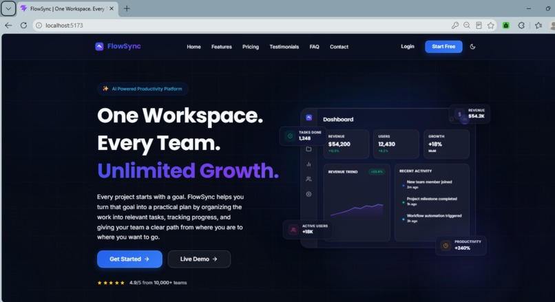 FlowSync AI – screenshot 2