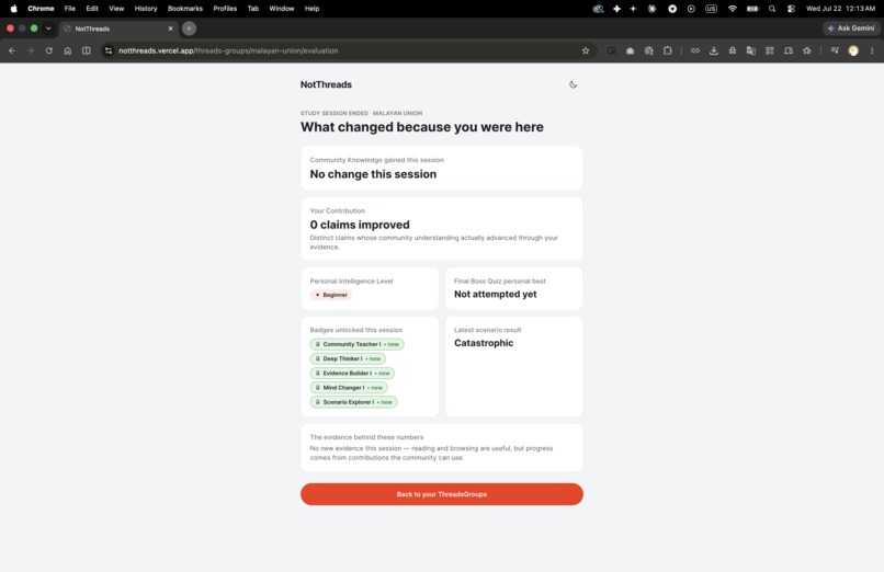 NotThreads – screenshot 2