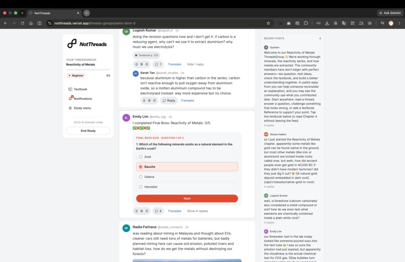 NotThreads – screenshot 3