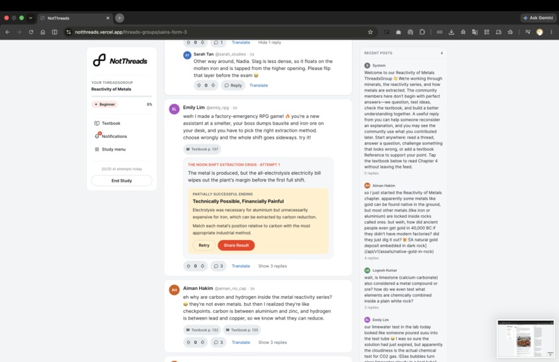NotThreads – screenshot 4