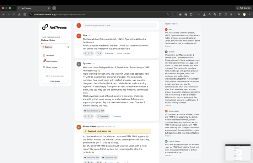 NotThreads – screenshot 5