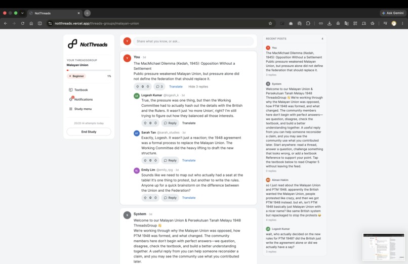NotThreads – screenshot 6