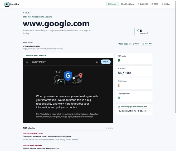 OpenADA.US – screenshot 3