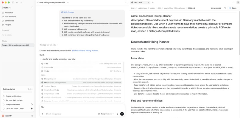 Hiking fellow with Codex – screenshot 3