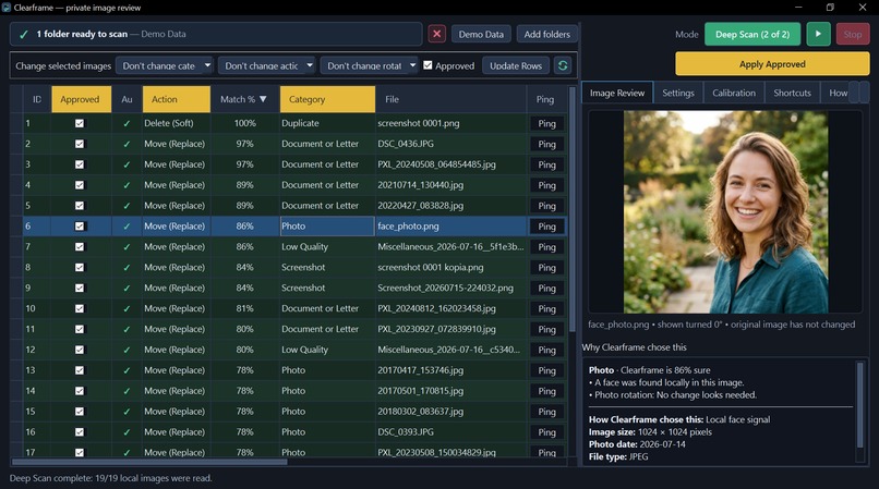 Clearframe – screenshot 2