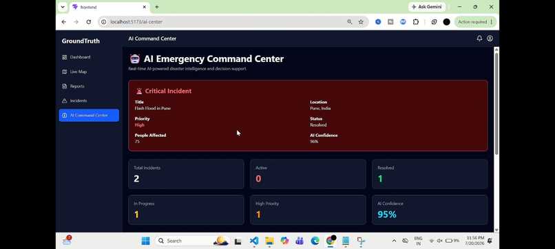 GroundTruth: AI-Powered Disaster Intelligence Platform – screenshot 2