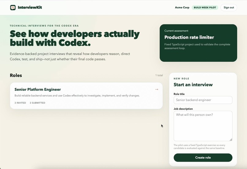 InterviewKit – screenshot 1