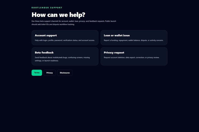 RootLender – screenshot 1