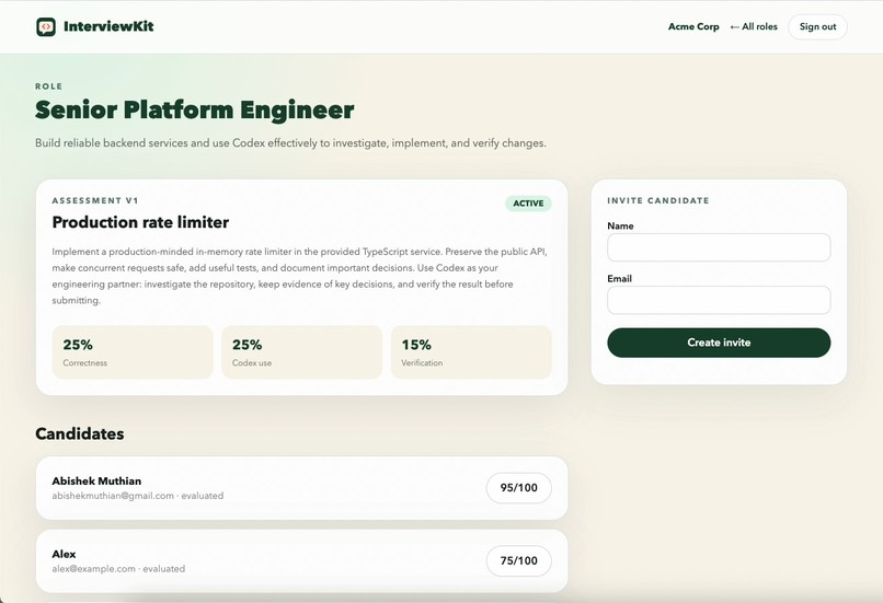 InterviewKit – screenshot 2