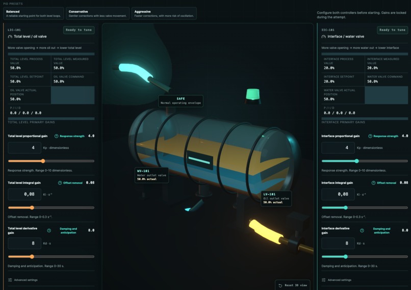 Separator Control Challenge – screenshot 4