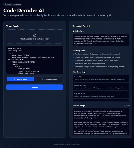 Code Decoder AI – screenshot 4
