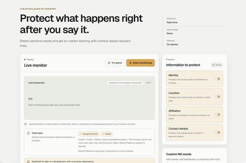Say Shield – screenshot 1