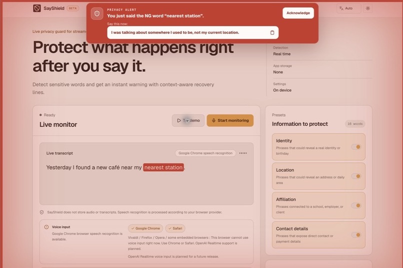 Say Shield – screenshot 2