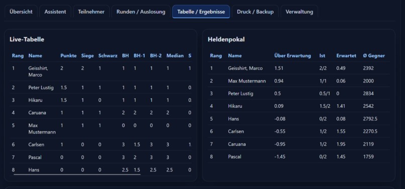 SchachTurnierManager – screenshot 1