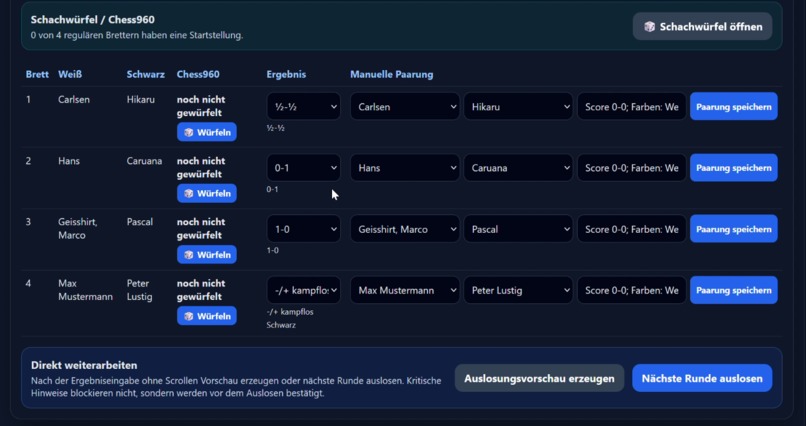 SchachTurnierManager – screenshot 2