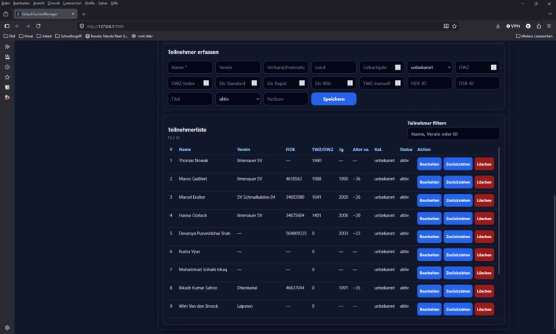 SchachTurnierManager – screenshot 3