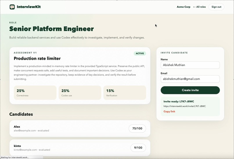 InterviewKit – screenshot 3