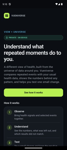 Vueniverse – screenshot 1