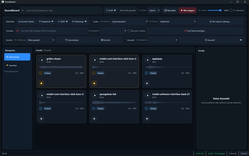 Soundboard Command Center – screenshot 1