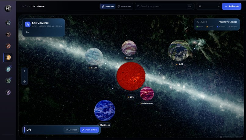 LifeOS – screenshot 2