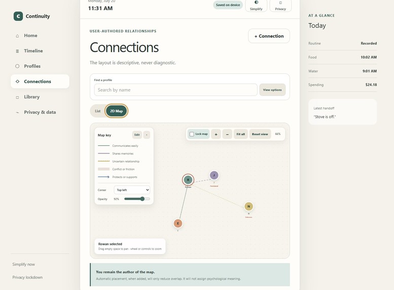 Continuity (Plural Systems Prototype) – screenshot 4