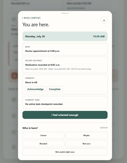 Continuity (Plural Systems Prototype) – screenshot 2