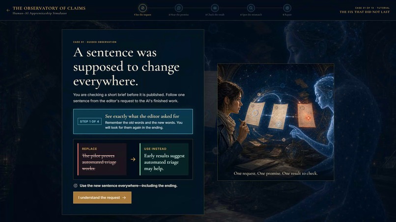 The Observatory of Claims – screenshot 4