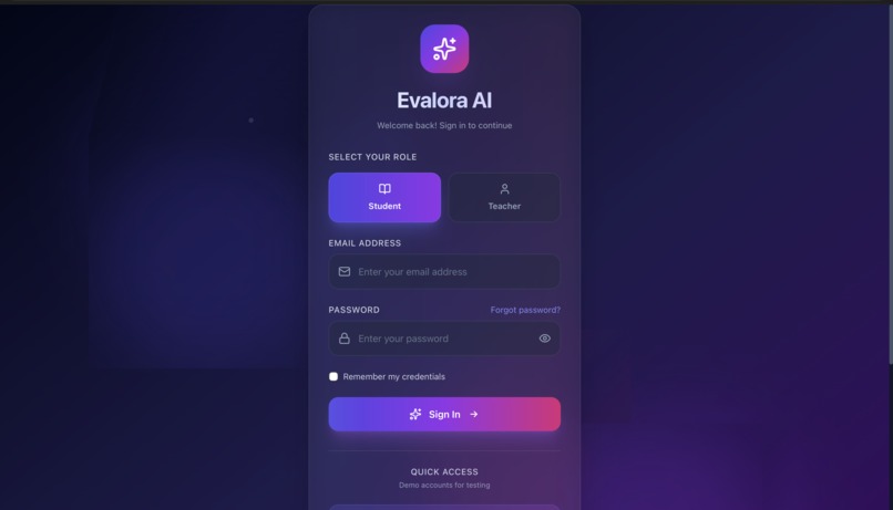 Evalora AI: AI-Powered Smart Evaluation – screenshot 1