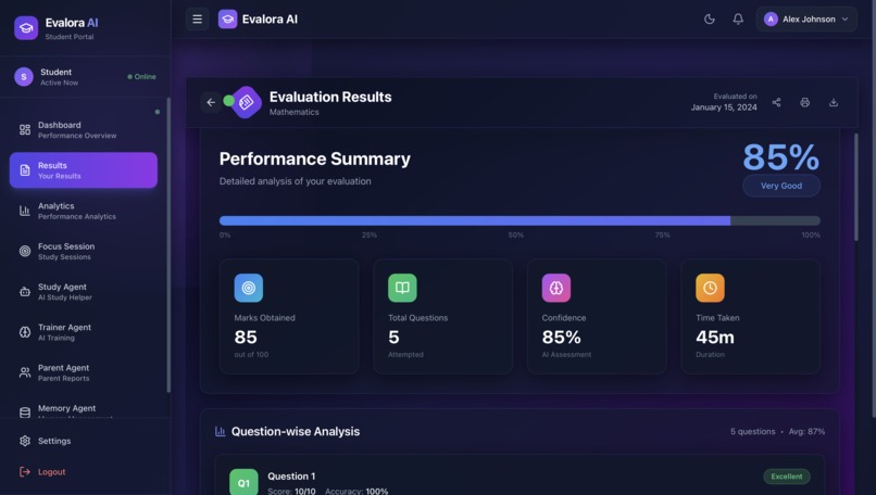 Evalora AI: AI-Powered Smart Evaluation – screenshot 3