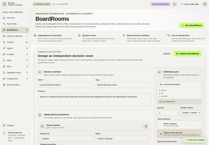 Kyn.ist Agent-Studio – screenshot 9