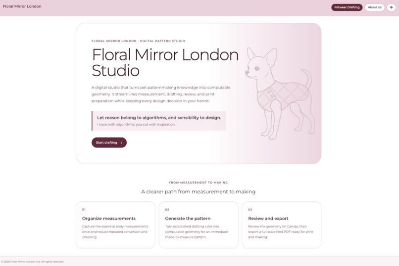 Floral Mirror London — Parametric Pattern Customisation – screenshot 2