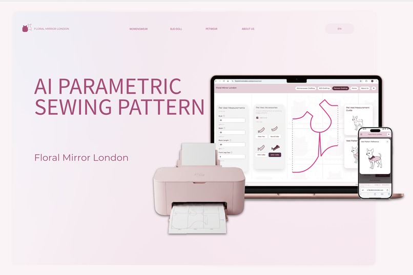 Floral Mirror London — Parametric Pattern Customisation – screenshot 1